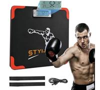 STYIJIFU Tester di Forza di Perforazione, Altezza Pad di Test Forza di Boxe Può essere Regolato, Attrezzatura di Boxe per Adulti, giovani e bambini, tester di perforazione per