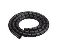 Styire 1 metro di avvolgicavo a spirale, organizzatore di cavi, protezione resistente al calore, copertura for tubi for cavi di computer, gestione della linea Protezione Copertura(Nero,ID 10mm)