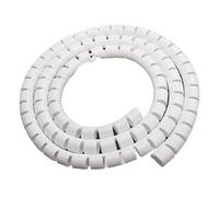 Styire 1 metro di avvolgicavo a spirale, organizzatore di cavi, protezione resistente al calore, copertura for tubi for cavi di computer, gestione della linea Protezione Copertura(White,ID 22mm)