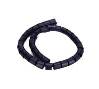 Styire 1 metro di cavo a spirale tubo di protezione avvolgicavo organizzatore cavi gestione grovigli Protezione Copertura(Nero,ID 32mm)