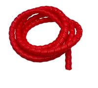 Styire 2 metri di guaina flessibile for cavi, tubi dell'olio, tubo dell'aria condizionata, avvolgitore a spirale Protezione Copertura(Red,ID 35mm)