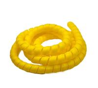 Styire 2 metri di guaina flessibile for cavi, tubi dell'olio, tubo dell'aria condizionata, avvolgitore a spirale Protezione Copertura(Yellow,ID 40mm)