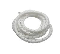 Styire 2 metri di guaina flessibile for cavi, tubi dell'olio, tubo dell'aria condizionata, avvolgitore a spirale Protezione Copertura(White,ID 35mm)