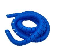 Styire 2 metri di guaina flessibile for cavi, tubi dell'olio, tubo dell'aria condizionata, avvolgitore a spirale Protezione Copertura(Blue,ID 30mm)