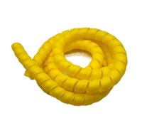Styire Tubo flessibile for la protezione dei cavi a spirale da 5 metri, for un cablaggio ordinato e anti-groviglio Protezione Copertura(Yellow,ID 8mm)