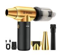 STYLANCE Spolverino ad aria compressa da barbiere, 110000 giri/min, per raffreddamento, tastiera del computer, pulizia, salone, casa, tipo C (oro)