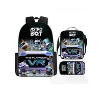 (Style 11) Astro Bot Themed School Backpack for Students with Pen Holder and Shoulder Strap