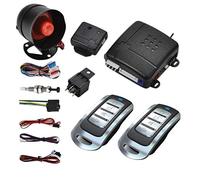 Style 15 - Kit universale per serratura centralizzata auto, con sensore di scossa + scatola di controllo + 2 telecomandi di ricambio per serratura centralizzata dell'auto