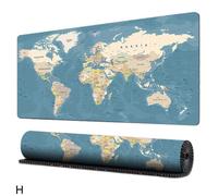 (Style 7) Gaming Mouse Mat Pad Extra Large World Map Anti-slip Pc Laptop Desk Pad