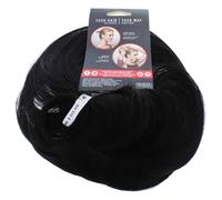 Style-a-Do/Mini-Do Duo Pack Colore R2 EBONY - Set di 2 fasce per capelli Tru2Life, chignon sintetico resistente al calore, per acconciature formali