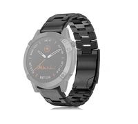 (Style A Garmin Fenix 6, Black) For Garmin Fenix 6/5/Forerunner 935/945 Titanium Metal Watch Strap Release Wrist Band Replacement
