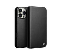 (Style A, Multicolor) QIALINO For iPhone 16 Pro Stand Case Anti-Drop Genuine Cow Leather Wallet Phone Cover g20241582222