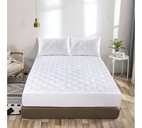 Style and Choice® Coprimaterasso trapuntato, gonna profonda 30 cm, stile lenzuolo con angoli, ipoallergenico, antiacaro, traspirante, silenzioso (non impermeabile, king size)