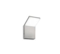 Applique Da Parete Contemporaneo Style Alluminio Grigio Led 9W 3000K Ip54