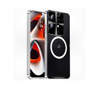 (Style B) Magnetic Protective Case for Motorola Edge 50 Pro 5G with TPU and Metal Matte Finish
