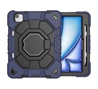 (Style B, Multicolor) Case for Tablet with Hand Grip and Kickstand Compatible with iPad Air 11 (2024) Made of PC and Silicone