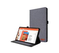 (Style C Lenovo Tab M10 Plus, Grey) For Lenovo Tab M10 Plus Leather Case Scratch Resistant Flip Tablet Cover with Stand Card Slots