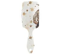 Style Card Panda Cowboy spazzole per capelli lisci per le donne sottili Progettato massaggio del cuoio capelluto per capelli corti con manico ergonomico cepillo para definir rizos
