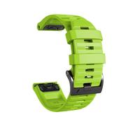 (Style D Garmin Fenix 7X, Green) 26mm Silicone Band for Garmin Tactix 7 Pro/Fenix 7X/6X Pro/5X Plus,Horizontal Stripes Black Buckle W
