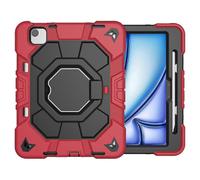 (Style D, Multicolor) Case for Tablet with Hand Grip and Kickstand Compatible with iPad Air 11 (2024) Made of PC and Silicone