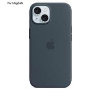 (Style Dark Blue, Multicolor) HW For iPhone 15 Plus Case Compatible with MagSafe Liquid Silicone Phone Back Cover [Induction Popov