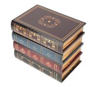 Style European Vintage Decorative False Libri di Deposito Box Office Scaffale Scaffi in Legno, Box Decorazioni Antichi Baschette Modello Cavo per Arredamento retrò (Dimensioni