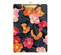 Style Fashion - Lavagna rigida formato A4 con clip per polizia, ufficio, infermiere, allenatori di calcio, 23 x 30,5 cm, colore: oro