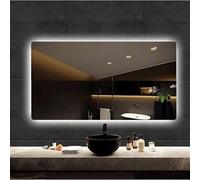 STYLE GLASS Specchio Bagno con Luce Led ERIS Touch 120x60 cm, Striscia led Naturale 4000K, Specchio Bagno LED, Retroilluminazione