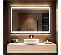 STYLE GLASS Specchio Bagno LED 4000K Posteriore ZIRCONE 100x70 cm, Specchio Retroilluminato Bagno