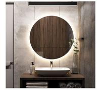 STYLE GLASS Specchio Rotondo Retroilluminato 80 cm GIANT, Specchio Bagno Led Retroilluminato 4000K Made in Italy, Specchiera Bagno