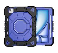 (Style H, Multicolor) Case for Tablet with Hand Grip and Kickstand Compatible with iPad Air 11 (2024) Made of PC and Silicone