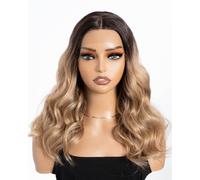 Style Icon Parrucca sintetica con pizzo frontale da 43,2 cm, in fibra resistente al calore