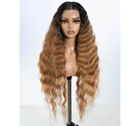 Style Icon Parrucche Anteriori In Pizzo Parrucche Sintetiche Ondulate Lunghe Da 30” Parrucche Per Capelli Da Bambino Con Parte Ce
