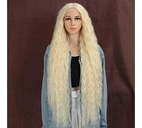 Style Icon Parrucche Per Capelli Anteriori Lunghe In Pizzo Ondulato Da 40”/100cm Per Parrucche Sintetiche Da Donna