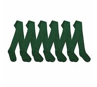 Style It Up Collant tinta unita per ragazze torna a scuola in cotone caldo e morbido per bambini 2-13 anni confezione multipla 3-6 paia formale Smart Casual, 6 paia di collant verdi, 3-4 Anni