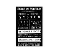 Style Mindful Living Metal Sign Change For Bedroom Decor 12x8 Inch | Timeless wellness visual on easy to hang tin sign safe rounded corners pre drilled holes