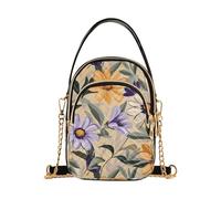 Style Of Georgia O'keeffe Daisies Flowers borsa a tracolla da viaggio alla moda con multi tasche borsa a mano per le donne per l'autunno