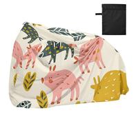 Style Pig Design Impermeabile Bike Cover con Fori di Bloccaggio Indoor Outdoor Storage Mountain Road Copertura Bici Elettrica Adatto per la maggior parte dei kit para