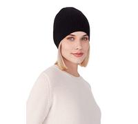Style Republic - Berretto da Donna, 100% Cashmere, Morbido e Elasticizzato, Caldo per l'inverno, Nero, 48