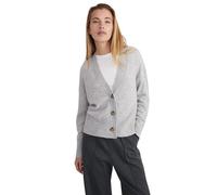 Style & Republic Cardigan da donna con scollo a V in 100% cashmere - Il tuo morbido cardanico a maniche lunghe di alta qualità per eleganti momenti autunnali e invernali, Grigio chiaro melange, S
