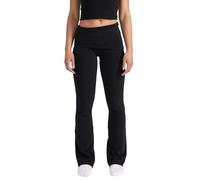 Style & Republic Leggings da donna svasati in morbido cotone - Pantaloni da yoga ripiegabili, stile Bootcut, gamba larga, pantaloni svasati