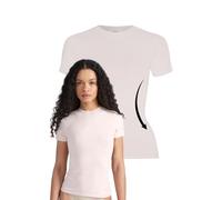 Style & Republic Maglietta da donna a maniche corte in cotone, morbida e traspirante, con scollo rotondo, abbigliamento sportivo da donna, palestra, corsa, yoga, sportstop estivo, rosa baby, M