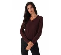 Style & Republic Maglione da donna con scollo a V, elegante in 100% cashmere - Il tuo morbido maglione di alta qualità per momenti eleganti in autunno e inverno, marrone, S
