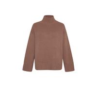 Style & Republic Maglione da donna oversize in 90% lana merino, 10% cashmere, morbido maglione boxy | caldo ed elegante per autunno e inverno, marrone, XS