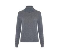 Style & Republic Maglione da donna a collo alto in 100% cashmere, vestibilità regolare, elegante maglione premium in cashmere per autunno e inverno, grigio, S