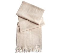 Style & Republic - Sciarpa unisex in 100% cashmere con frange - sciarpa lunga e morbida in morbido tessuto premium per momenti autunnali e invernali, 180 x 30 cm + 10 cm di frange, crema, Taglia unica