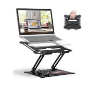 (style2, Black) Adjustable Laptop Stand, Ergonomic Portable Computer Stand With Heat-vent To Elevate Laptop, Heavy Duty Laptop Holder Compatible