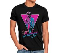 style3 Bebop Neon T-Shirt da Uomo Cowboy Anime Manga Swordfish, Dimensione: