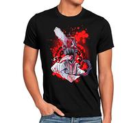style3 Blood Heart T-Shirt da Uomo denji Man Anime Manga Cosplay Chainsaw Devil, Dimensione: