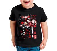 style3 Bloodbourne Man T-Shirt per Bambini e Ragazzi denji Man Anime Manga Cosplay Chainsaw Devil, Dimensione: